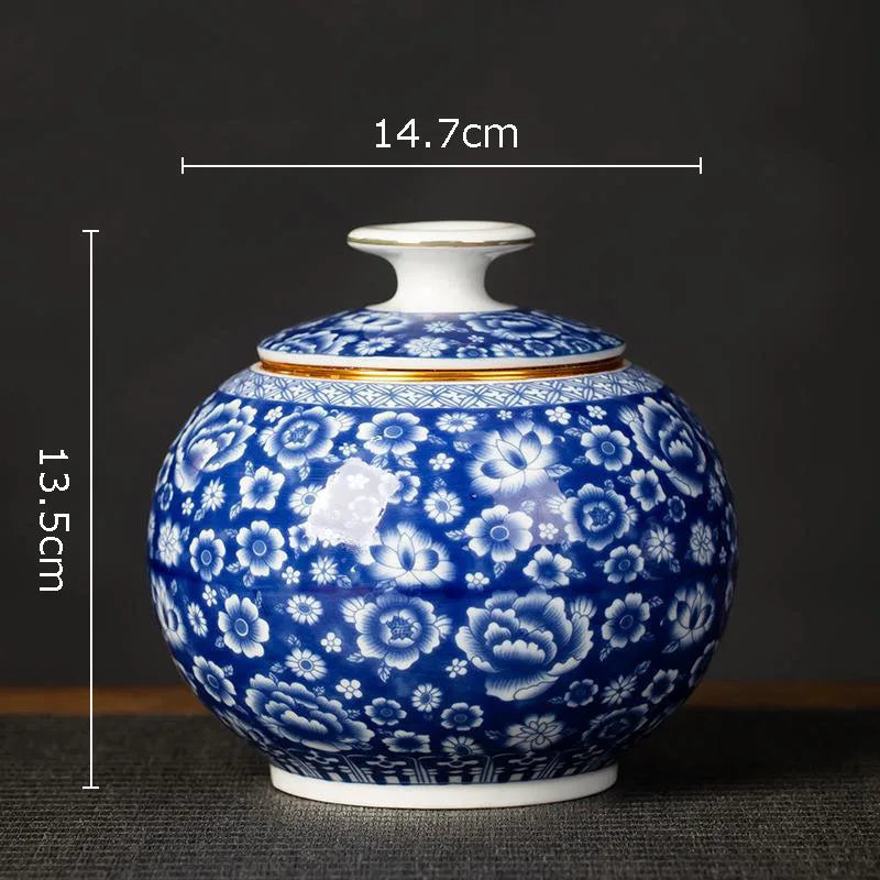 Imperial Bloom Canister – Oriental Elegance with Purpose