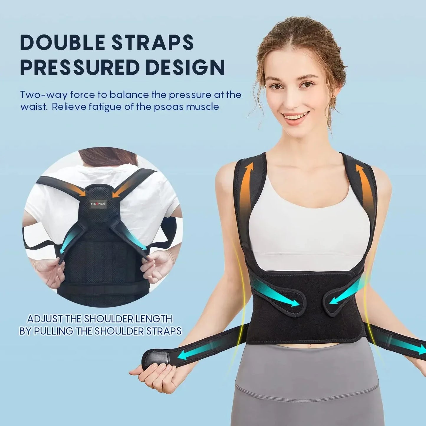 SpineGuard Pro – Adjustable Orthopaedic Posture Corrector for Back and Spine