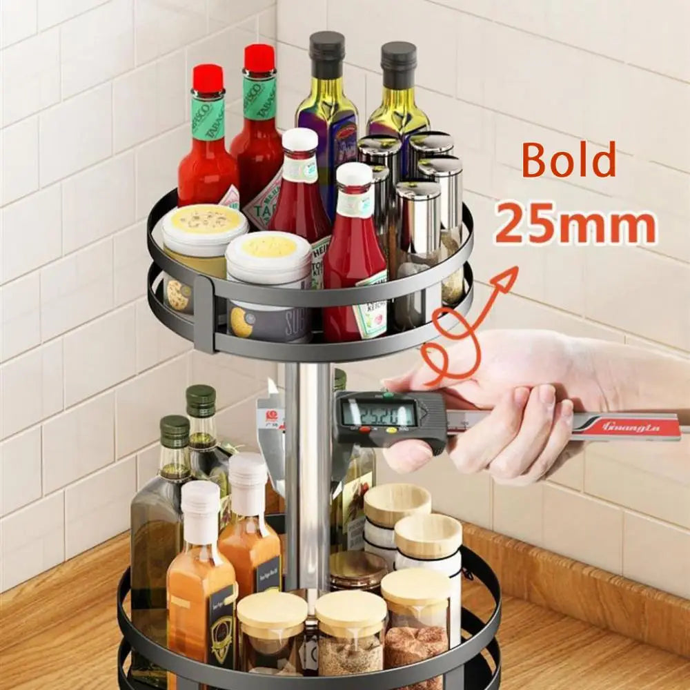 SpiceOrbit – Carbon Steel Rotating Spice Organiser