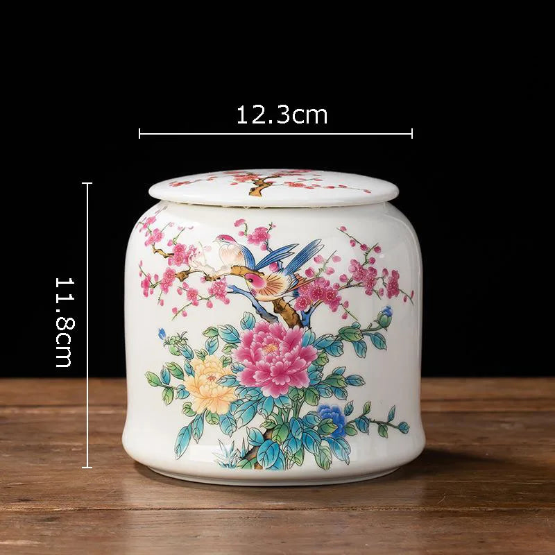 Imperial Bloom Canister – Oriental Elegance with Purpose