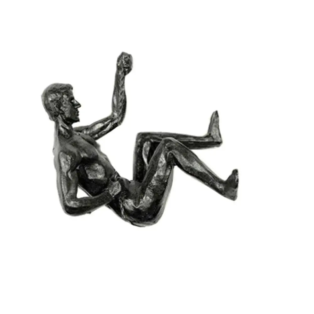 Peak Spirit – Climber Wall Resin Sculpture for Motivational Home Decor