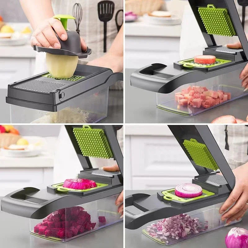 SliceMaster – 16-in-1 Multifunctional Kitchen Slicer