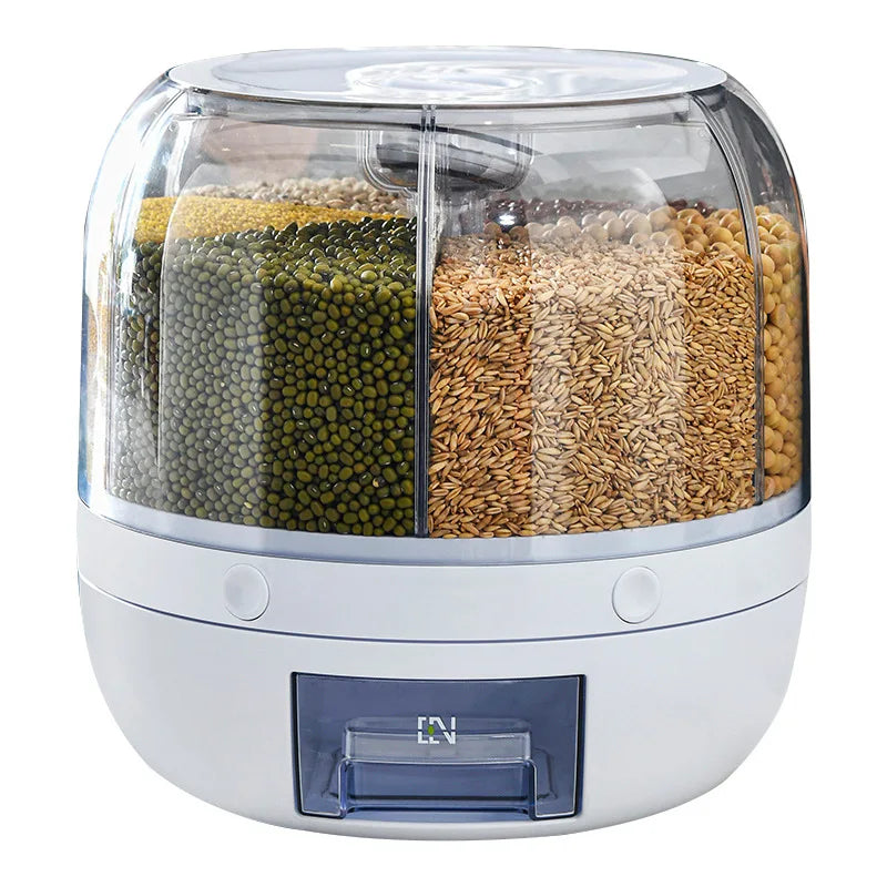 360° Rotating Dispenser – The Smart Way to Store Your Grains