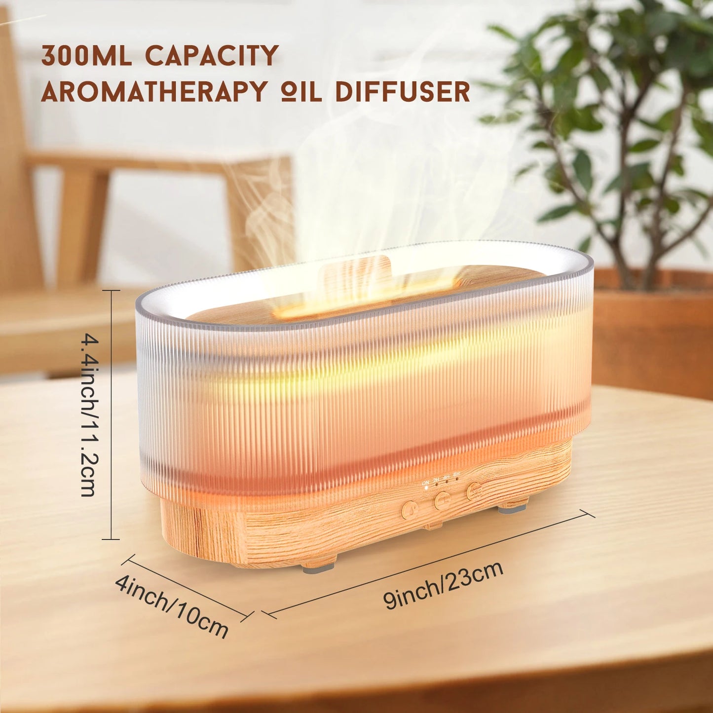 LumiMist Harmony – Aromatic Diffuser with LED Light and Air Purifier