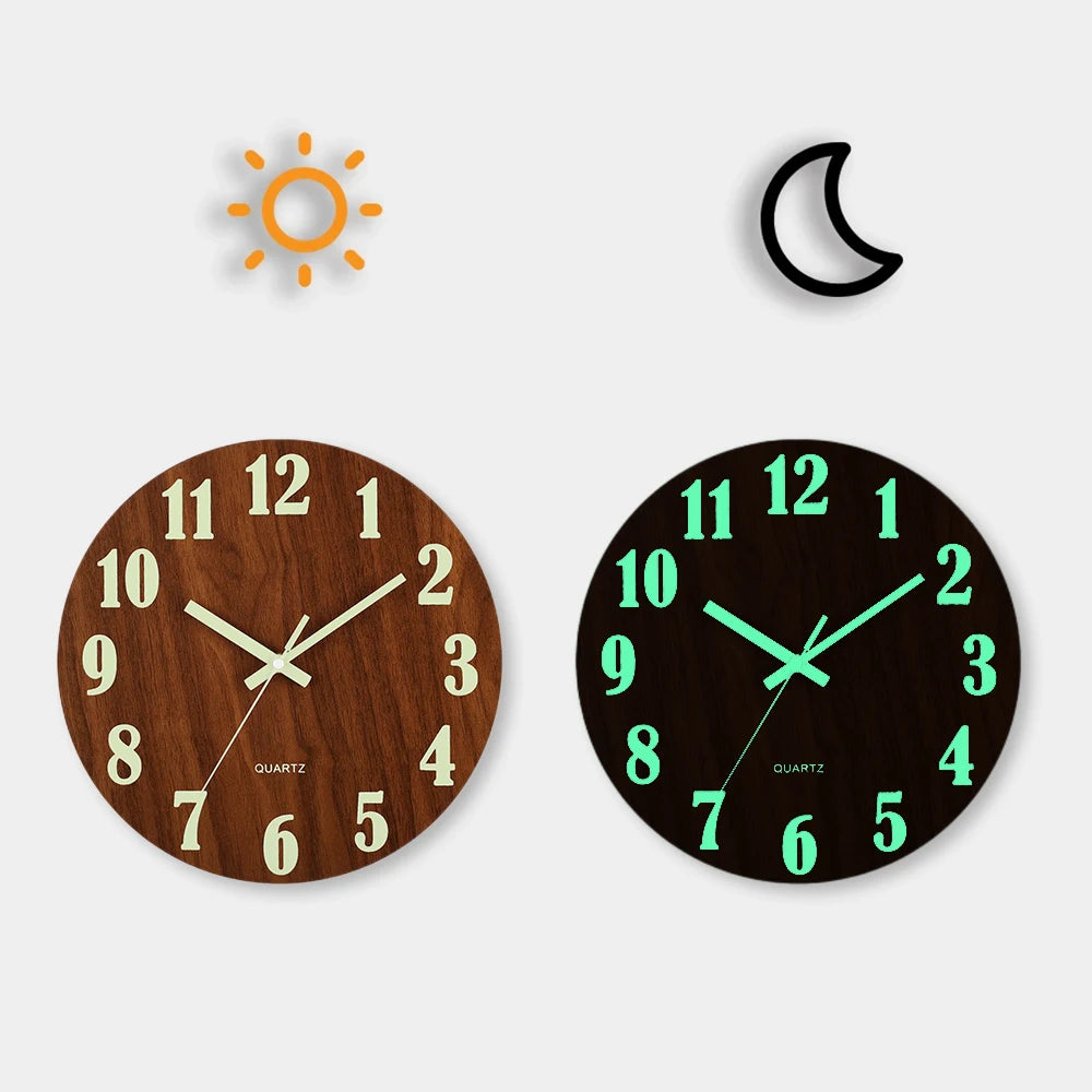 GlowTime – Silent Luminous Nordic Wall Clock
