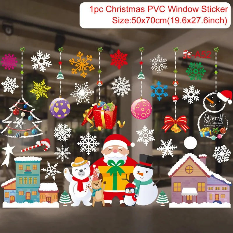 2025 Festive Christmas Decorations Stickers (5 Pcs/pack)