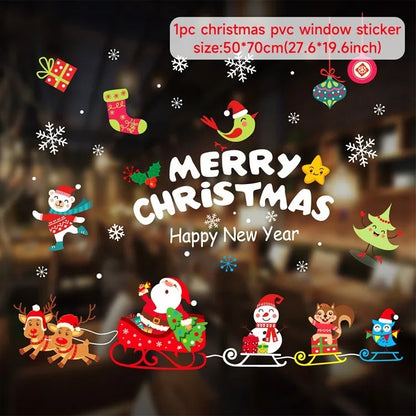 2025 Festive Christmas Decorations Stickers (5 Pcs/pack)