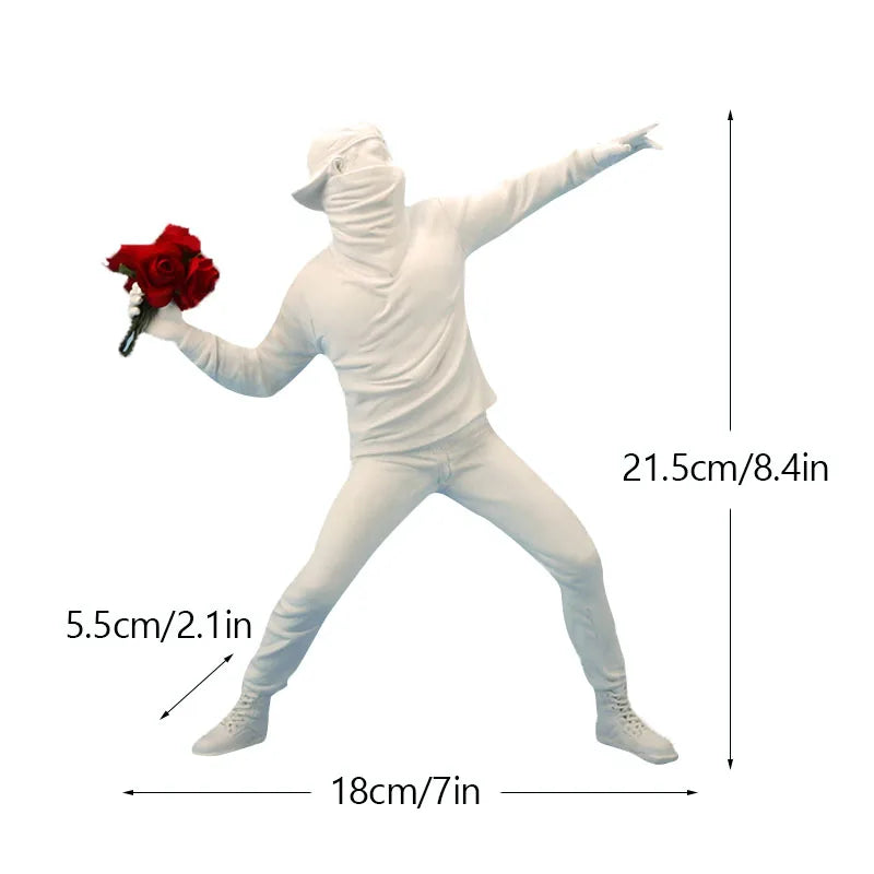 Flower Thrower – Modern Pop Art Decorative Sculpture