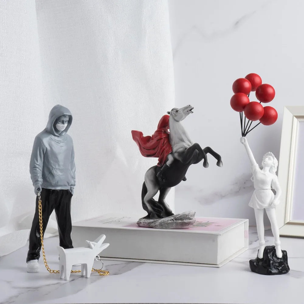 Flower Thrower – Modern Pop Art Decorative Sculpture