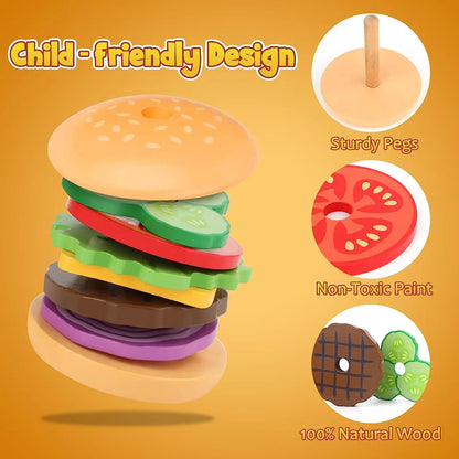 Creative Burger Stacking Playset