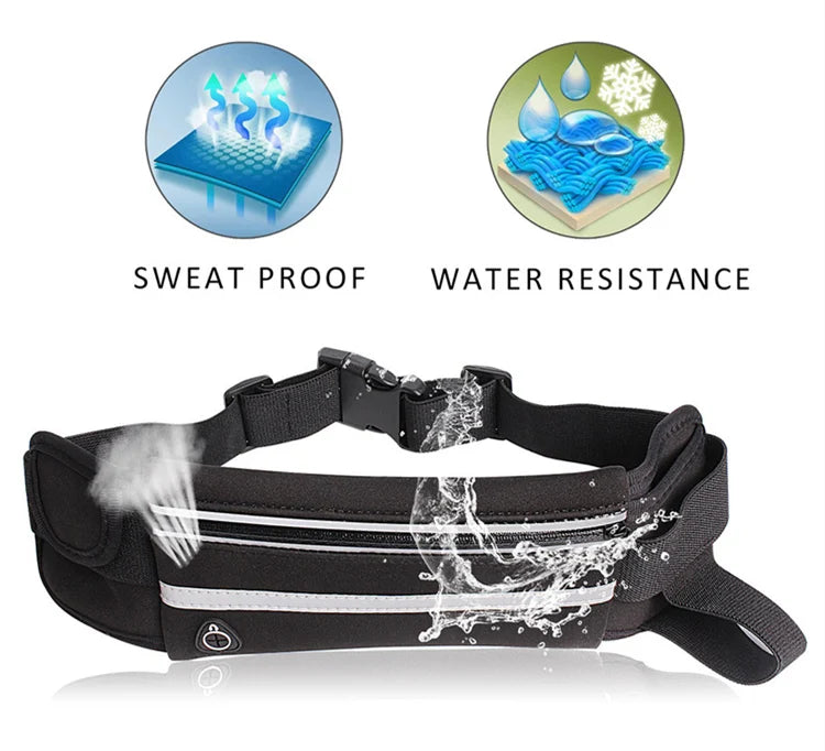 "Waterproof Fitness Fanny Pack."