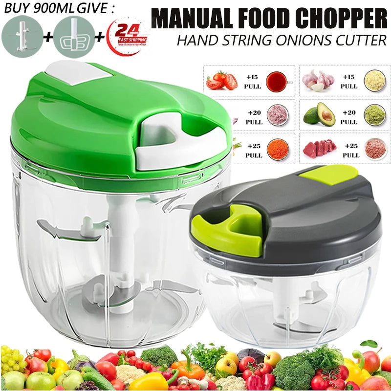 SpinPrep – Multi-Purpose Rotating Mincer for Meat, Garlic & Vegetables