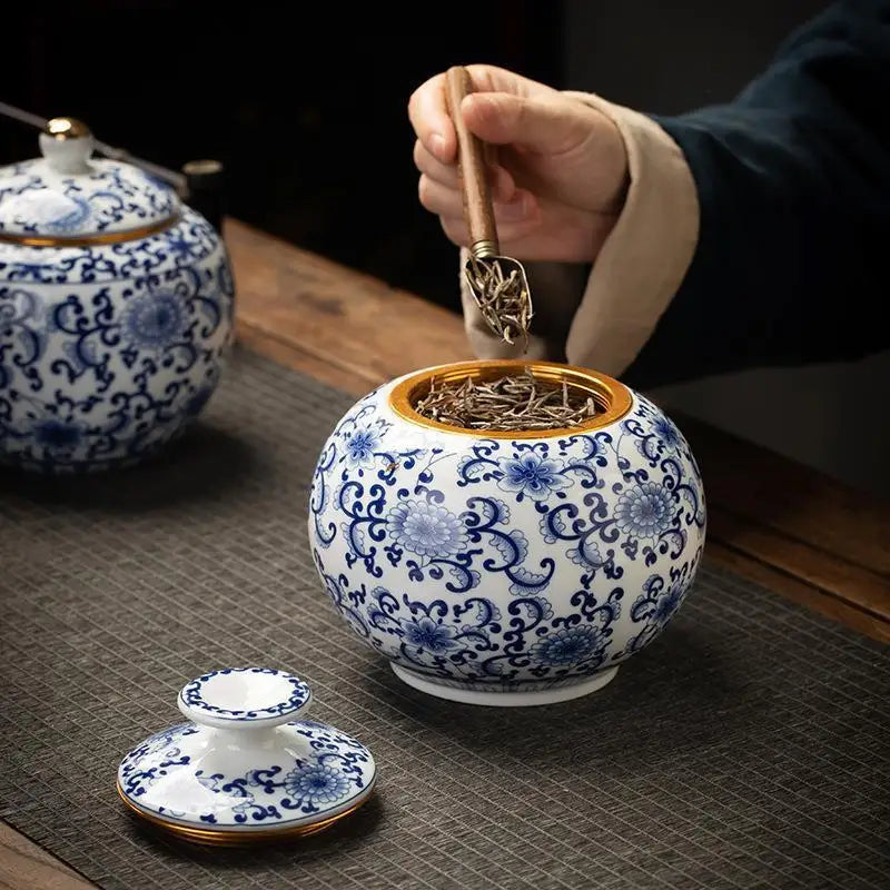 Imperial Bloom Canister – Oriental Elegance with Purpose