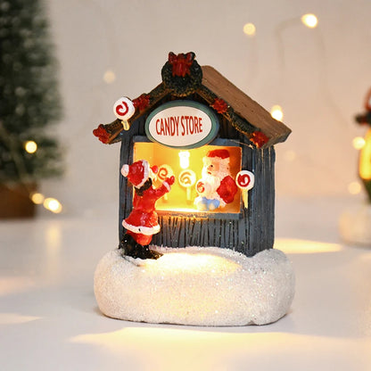 Luminous Santa's Gift Shop Ornament