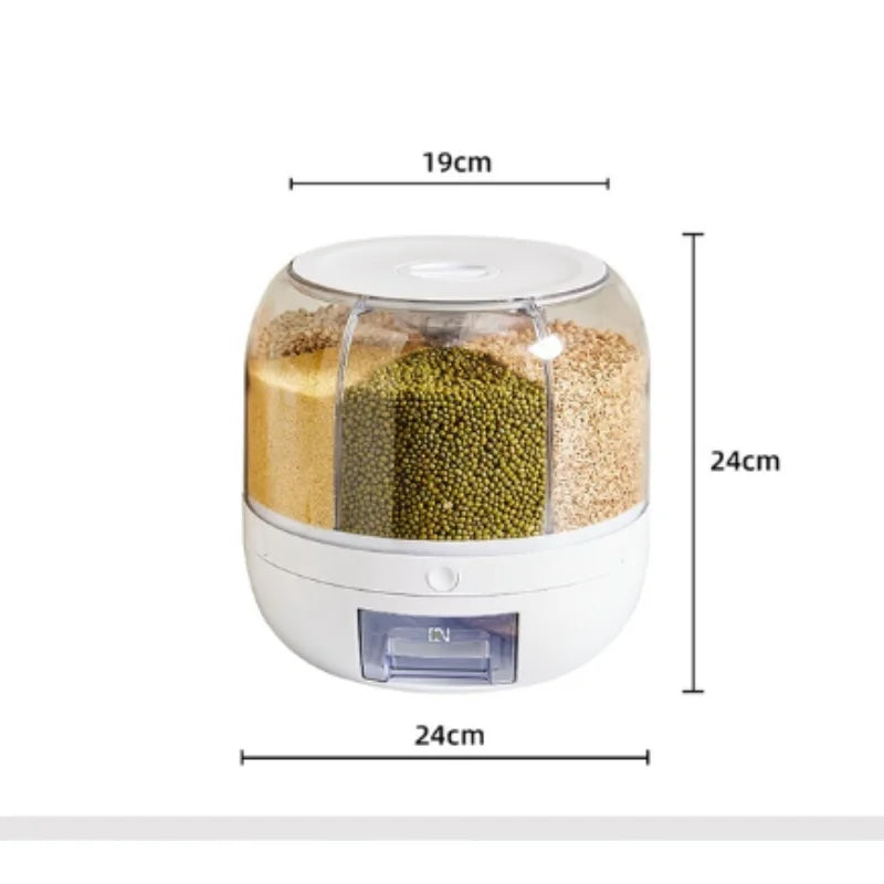 360° Rotating Dispenser – The Smart Way to Store Your Grains
