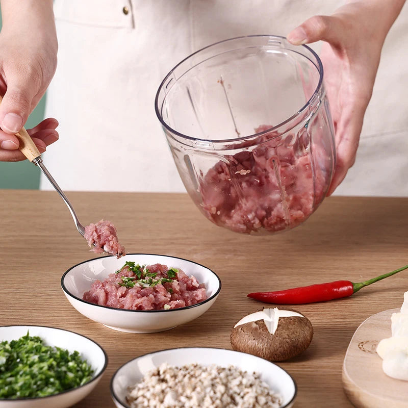 SpinPrep – Multi-Purpose Rotating Mincer for Meat, Garlic & Vegetables