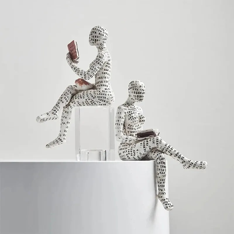 Elegant Reader Sculpture