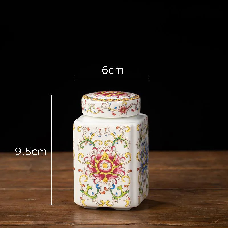 Imperial Bloom Canister – Oriental Elegance with Purpose