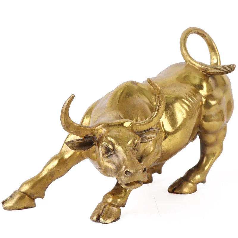Prosperity Bull – Wall Street Copper Bull Sculpture: A Symbol of Success and Abundance