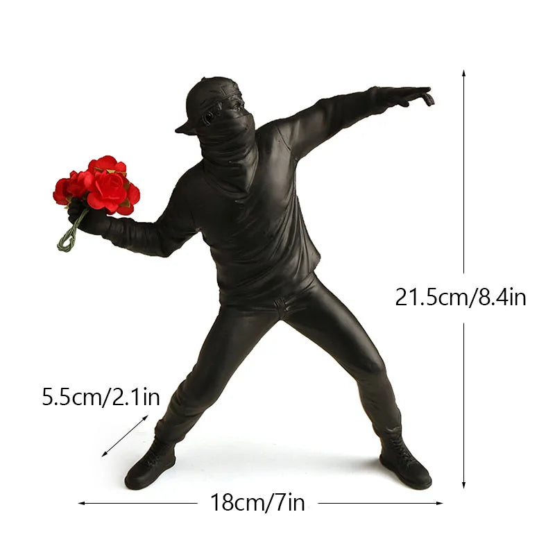 Flower Thrower – Modern Pop Art Decorative Sculpture