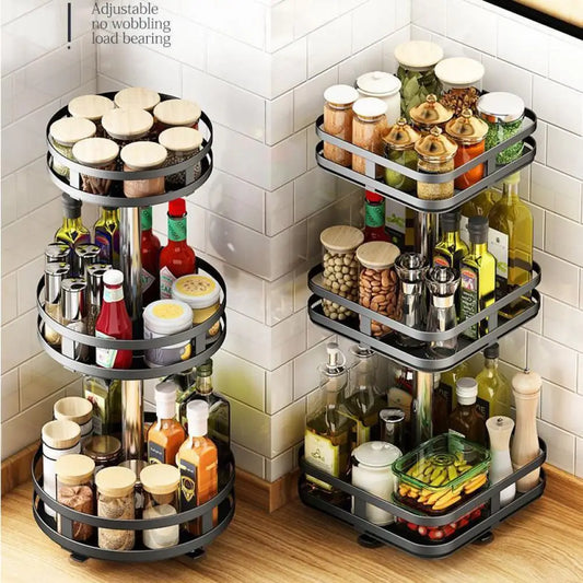 SpiceOrbit – Carbon Steel Rotating Spice Organiser