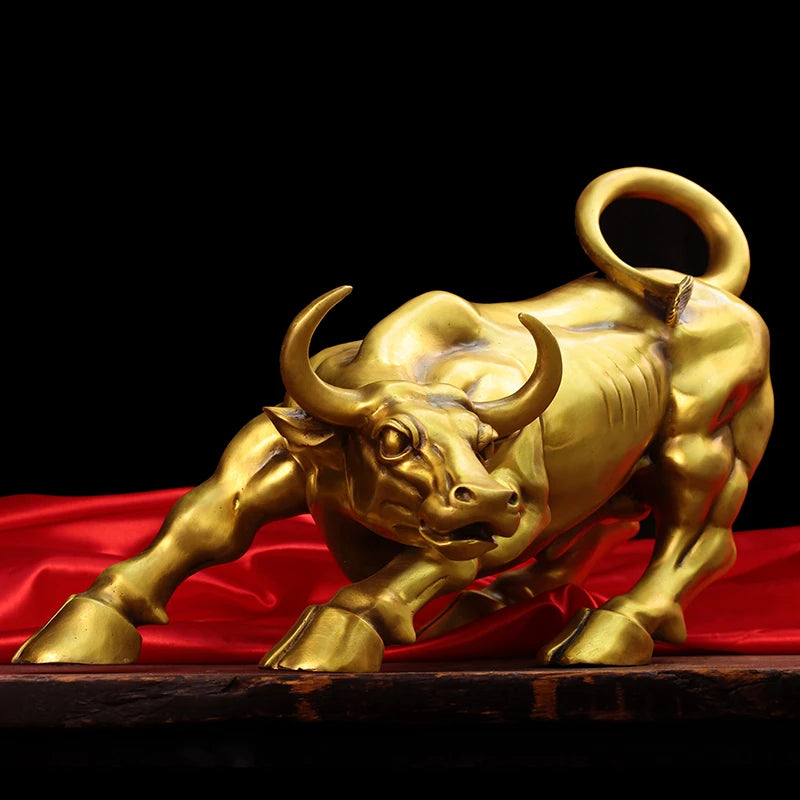 Prosperity Bull – Wall Street Copper Bull Sculpture: A Symbol of Success and Abundance