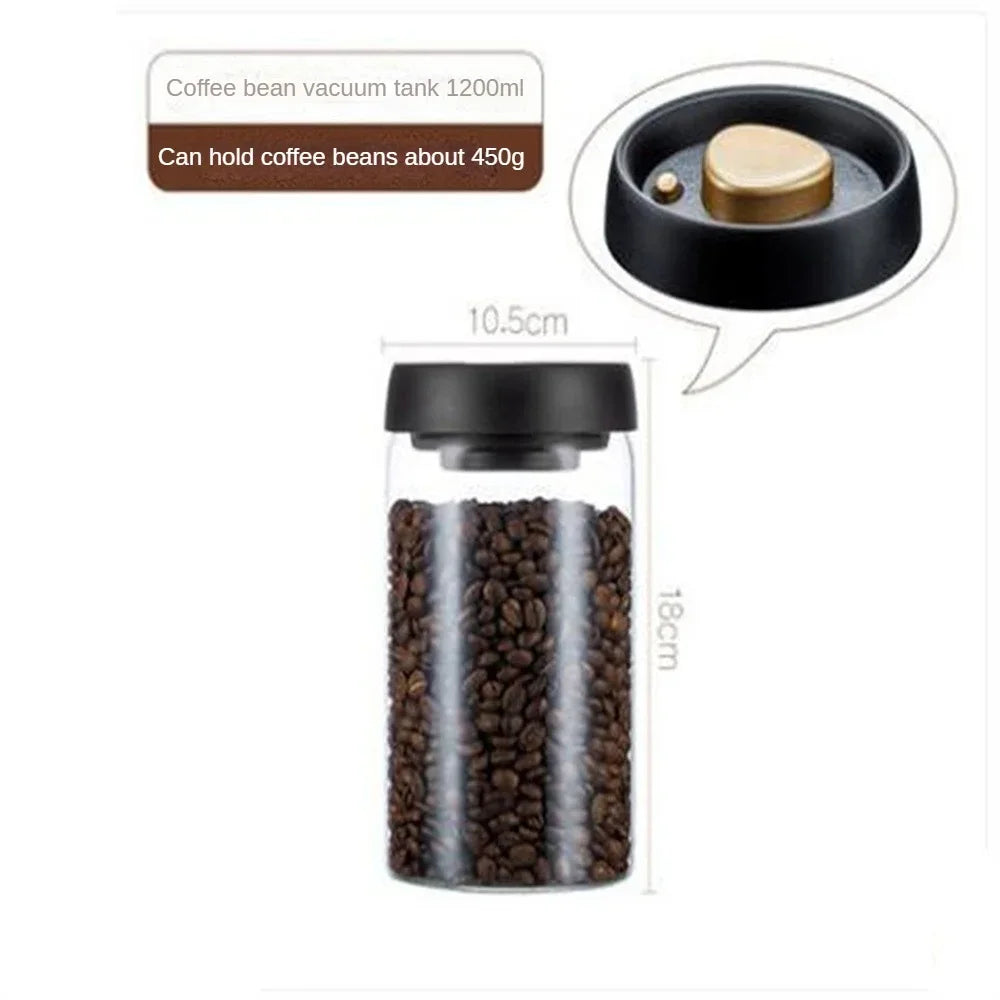 AromaGuard Canister – Vacuum-Sealed Coffee Storage Jar