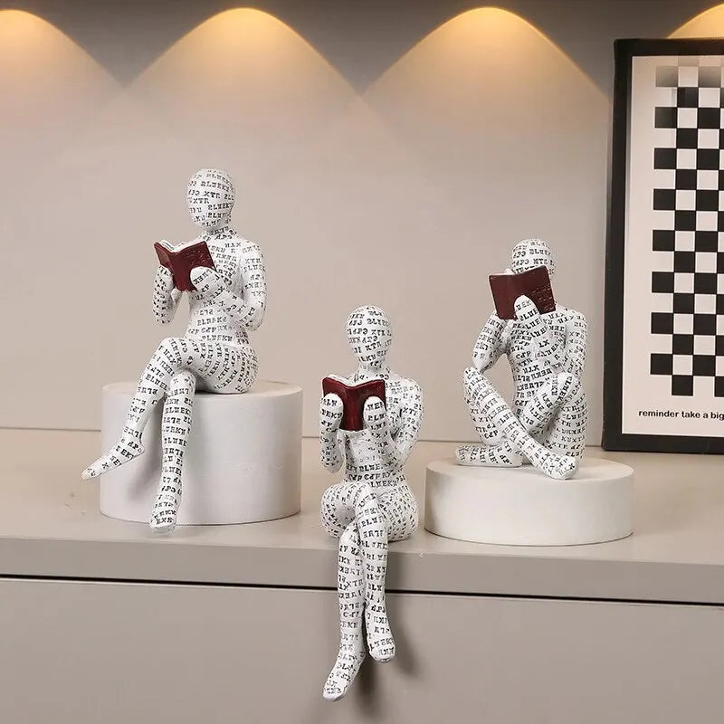 Elegant Reader Sculpture