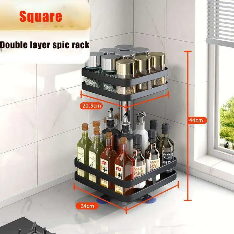 SpiceOrbit – Carbon Steel Rotating Spice Organiser